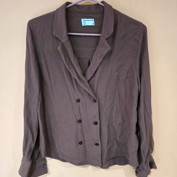 Frank + Oak double-breasted shirt - Picture 1 of 4